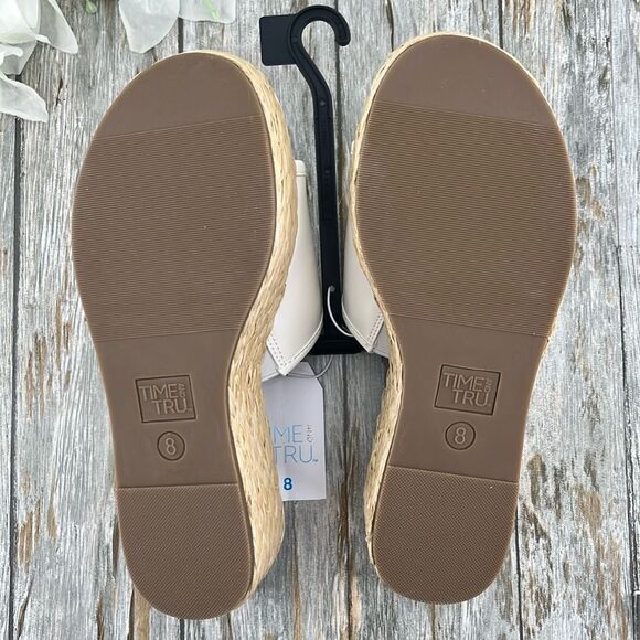 Women's Dressy Raffia Platform Slide Sandals Shies Size 8 - Picture 7 of 12